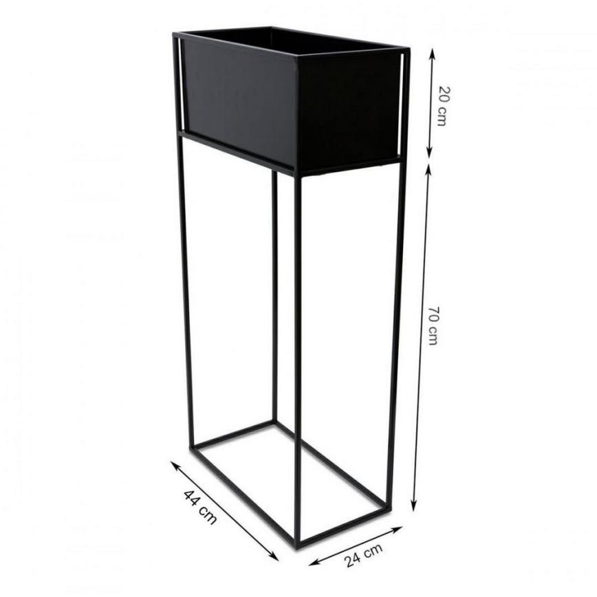 Pflanzenständer 90x44 cm schwarz