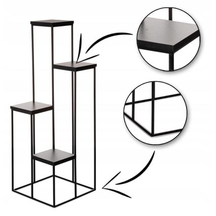 Pflanzenständer KASKADA 110x40 Schwarz