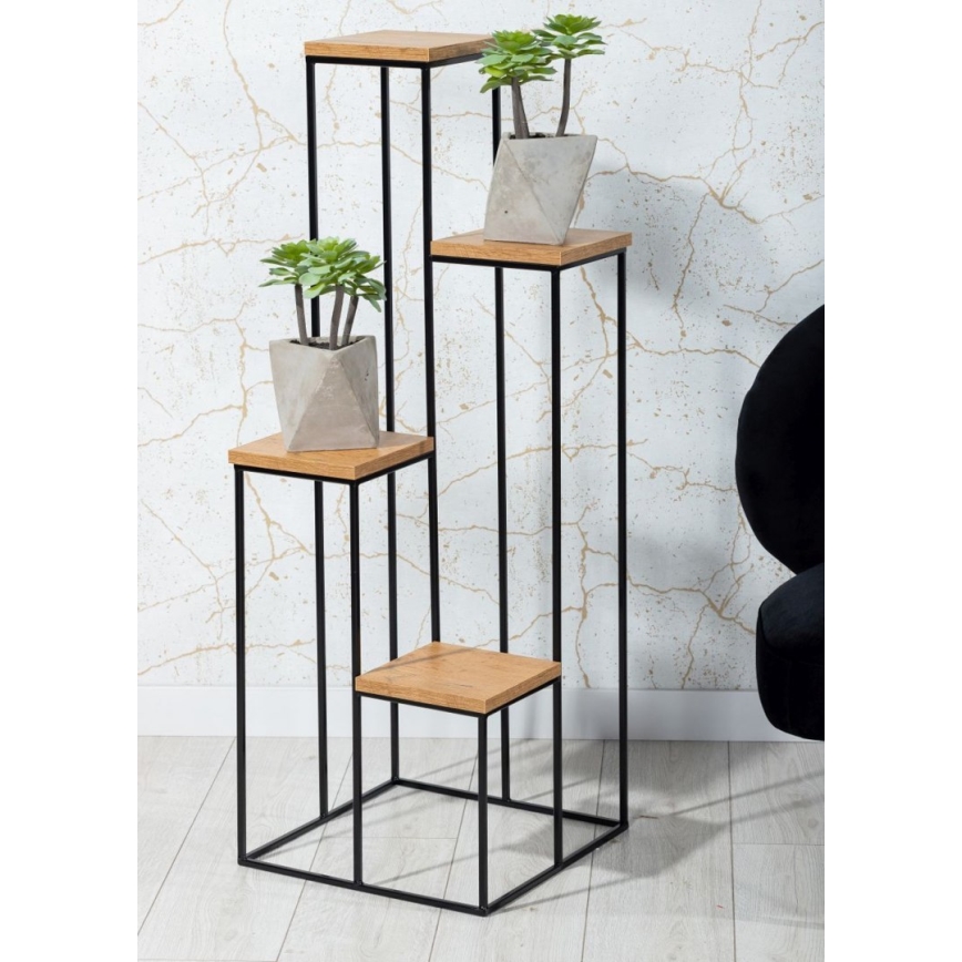 Blumenständer KASKADA 70x34 Schwarz/Braun