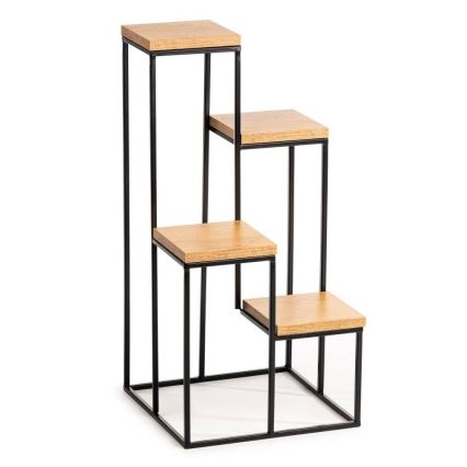 Blumenständer KASKADA 70x34 Schwarz/Braun