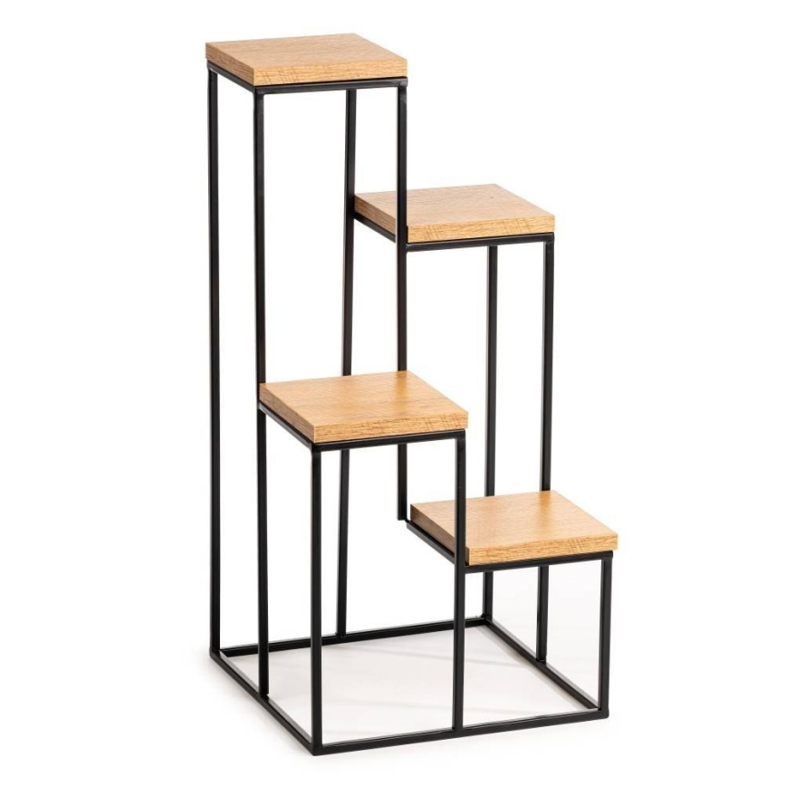 Blumenständer KASKADA 70x34 Schwarz/Braun