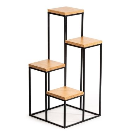 Blumenständer KASKADA 70x34 Schwarz/Braun