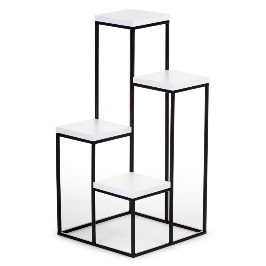 Blumenständer KASKADA 70x34 Schwarz/Weiß