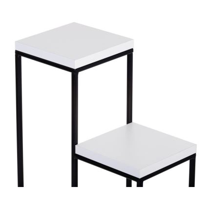 Blumenständer KASKADA 70x34 Schwarz/Weiß