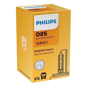 Philips 12411C1 - Xenon-Auto-Leuchtmittel Xenon Vision D8S PK32d-1/25W/42V 4500K