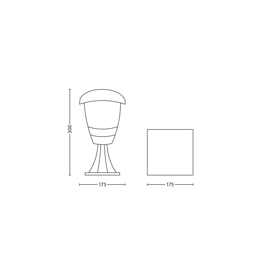 Philips - Gartenlampe 1xE27/60W/230V