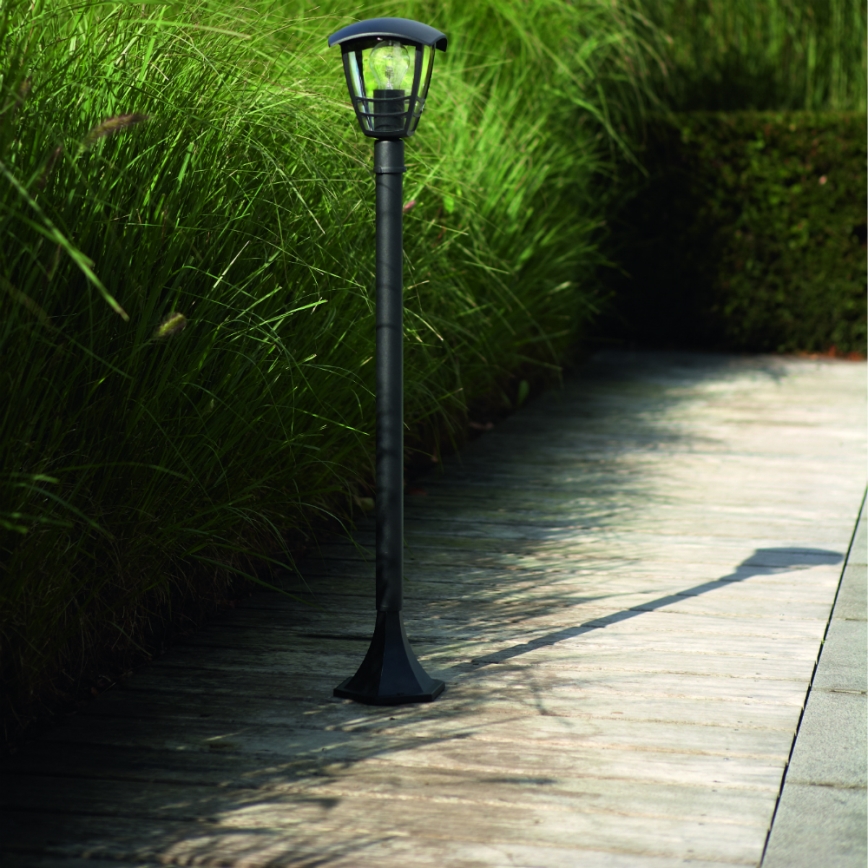 Philips 15383/30/16 - Außenleuchte MY GARDEN CREEK 1xE27/60W/230V schwarz
