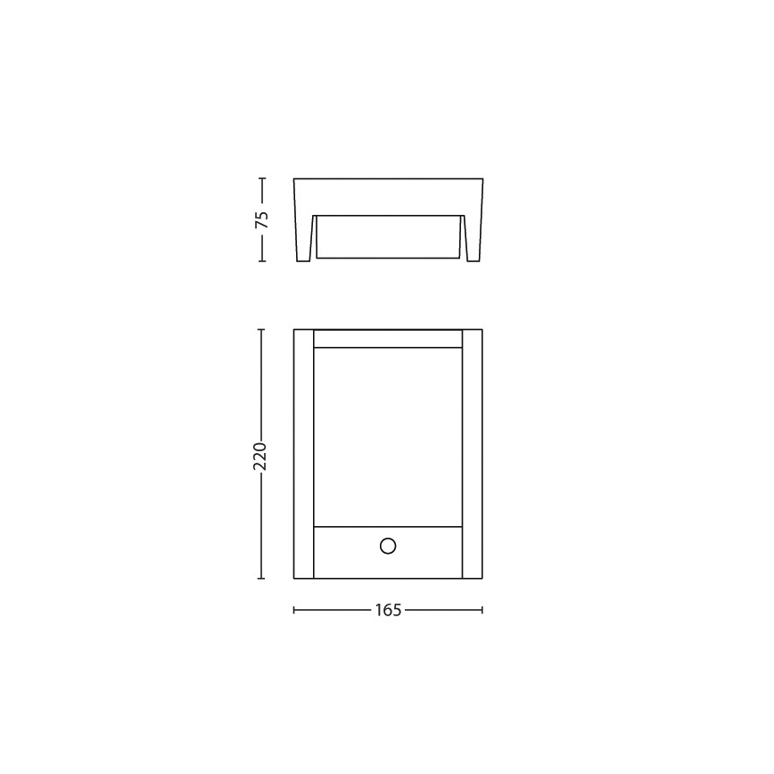 Philips 16461/93/P3 - LED Außenleuchte mit Sensor MYGARDEN ARBOUR 1xLED/6W/230V