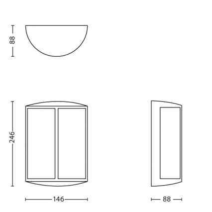 Philips - LED außenwandleuchte 1xLED/6W/230V