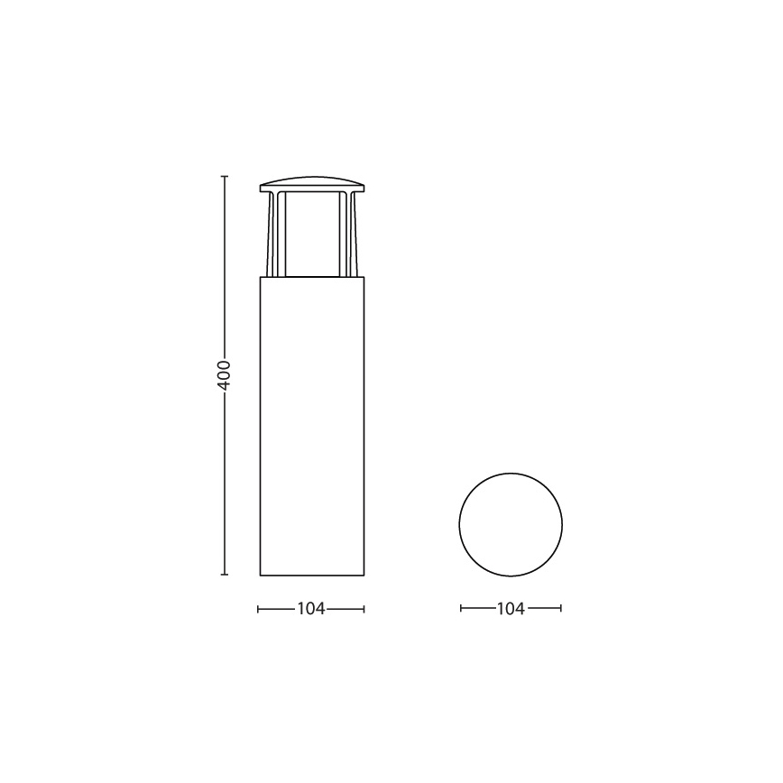 Philips 16466/93/16 - LED Außenleuchte MYGARDEN STOCK 1xLED/6W/230V