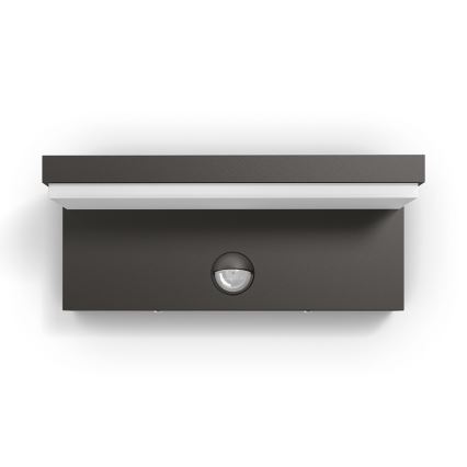 Philips 16484/93/P3 - LED Outdoor leuchte mit Sensor BUSTAN 2xLED/4,5W