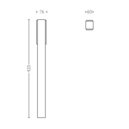 Philips- Außensäulenleuchte 2xLED/4,5W