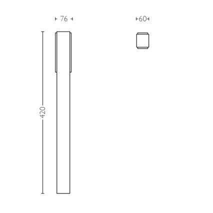 Philips 16488/93/P3 - Dimmbare Außenlampe STRATOSPHERE 2xLED/4,5W IP44