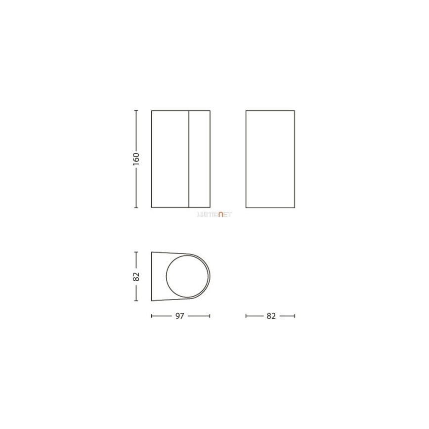 Philips 17102/86/16 - Außenwandleuchte MYGARDEN NIGHTINGALE 2xGU10/35W/230V
