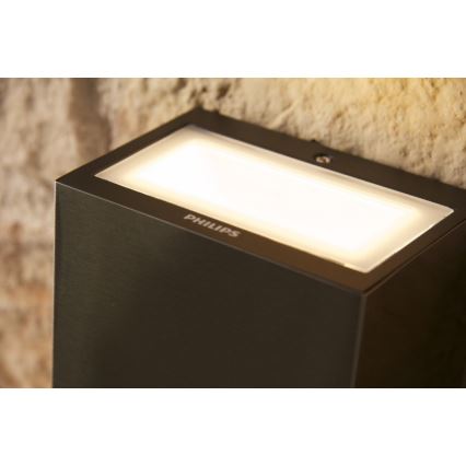 Philips 17209/47/16 - Außenwandleuchte FLAGSTONE 3xLED/1W/230V
