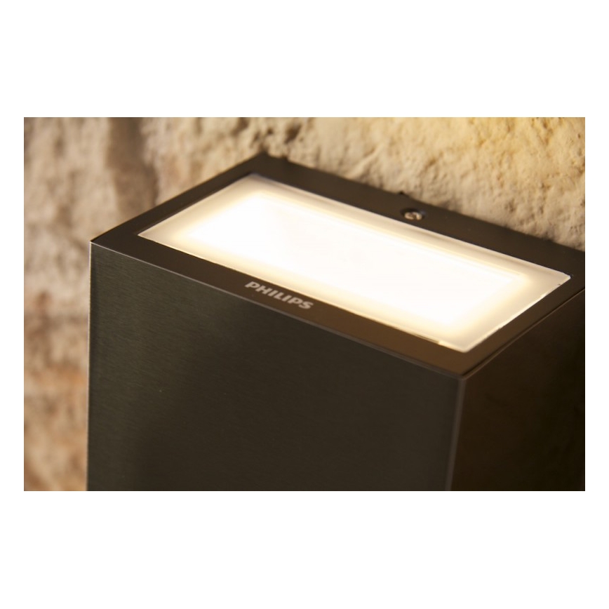 Philips 17209/47/16 - Außenwandleuchte FLAGSTONE 3xLED/1W/230V