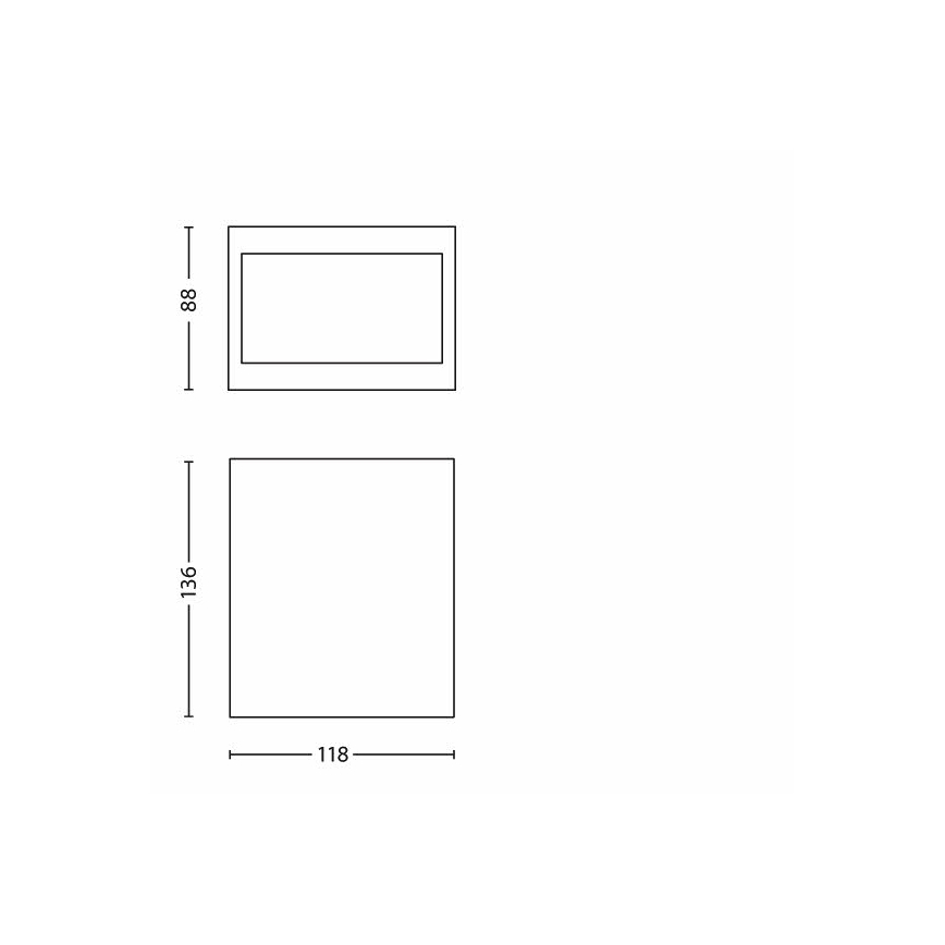 Philips 17209/47/16 - Außenwandleuchte FLAGSTONE 3xLED/1W/230V