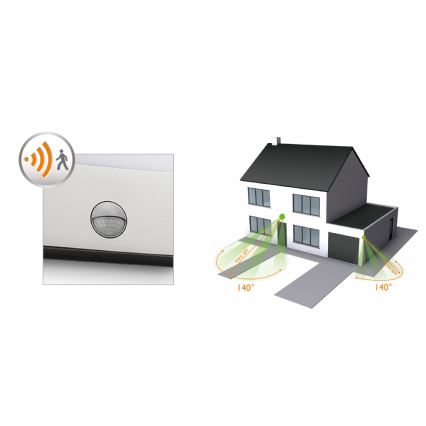 Philips - LED-Außenleuchte mit Bewegungsmelder LED/3W IP44