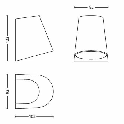 Philips - LED-Außenleuchte 1xLED/3W/230V IP44