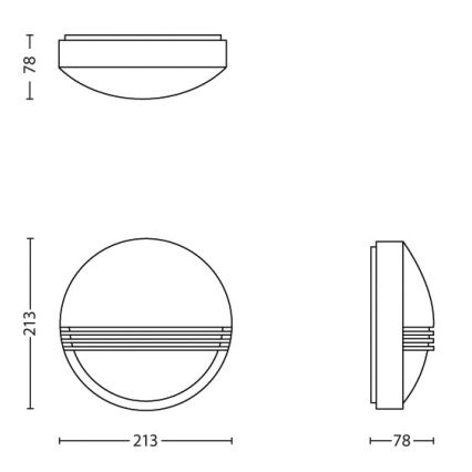 Philips - LED-Outdoor-Wandleuchte 1xLED/6W/230V IP44