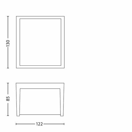 Philips - LED-Outdoor-Wandleuchte LED/3W/230V IP44 2700K