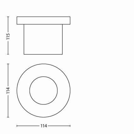 Philips - LED-Outdoor-Einfahrtsbeleuchtung 1xLED/3W/230V