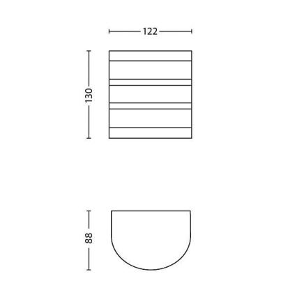 Philips 17314/47/16 - LED Außenleuchte CALGARY 1xLED/3W/230V