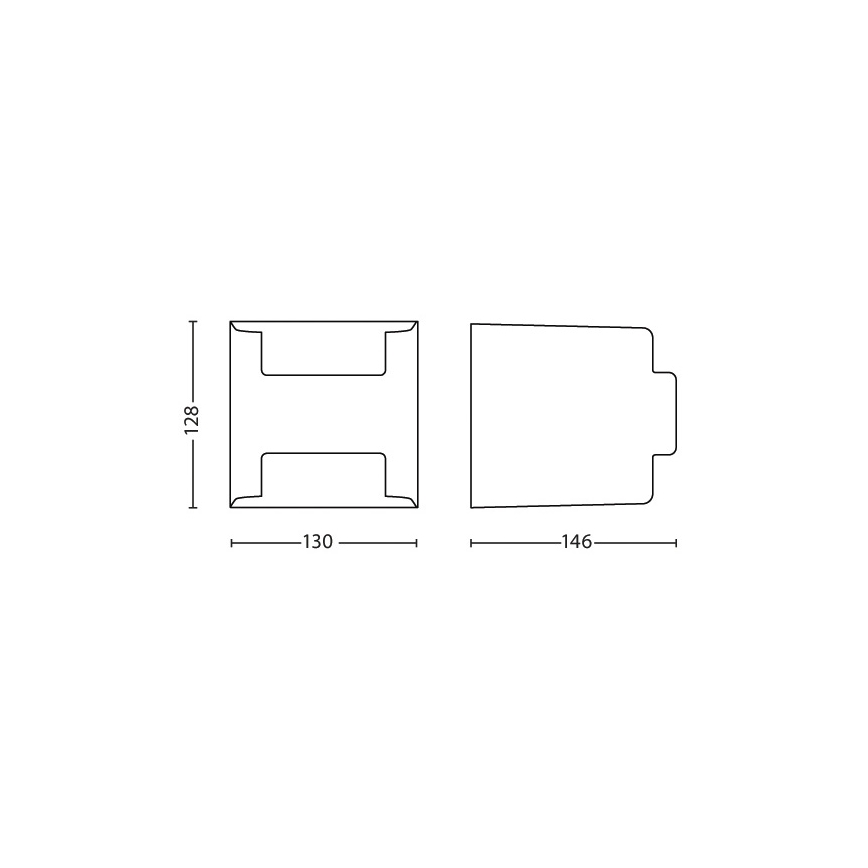 Philips - Outdoor-Wandleuchte 2xLED/4,5W/230V IP44