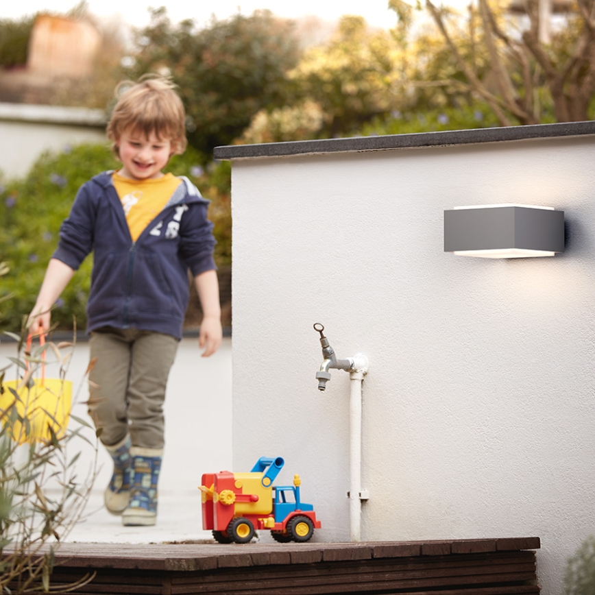 Philips 17337/87/PN - Außenwandleuchte MYGARDEN HEDGEHOG E27/42W