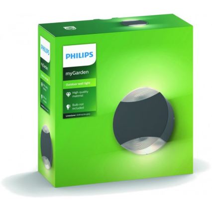 Philips 17338/93/PN - Außenwandleuchte MYGARDEN LIMESTONE 2xGU10/5W