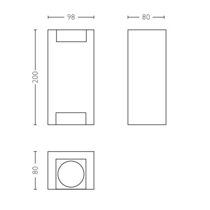 Philips - Außenwandleuchte 2xGU10/5W/230V IP44