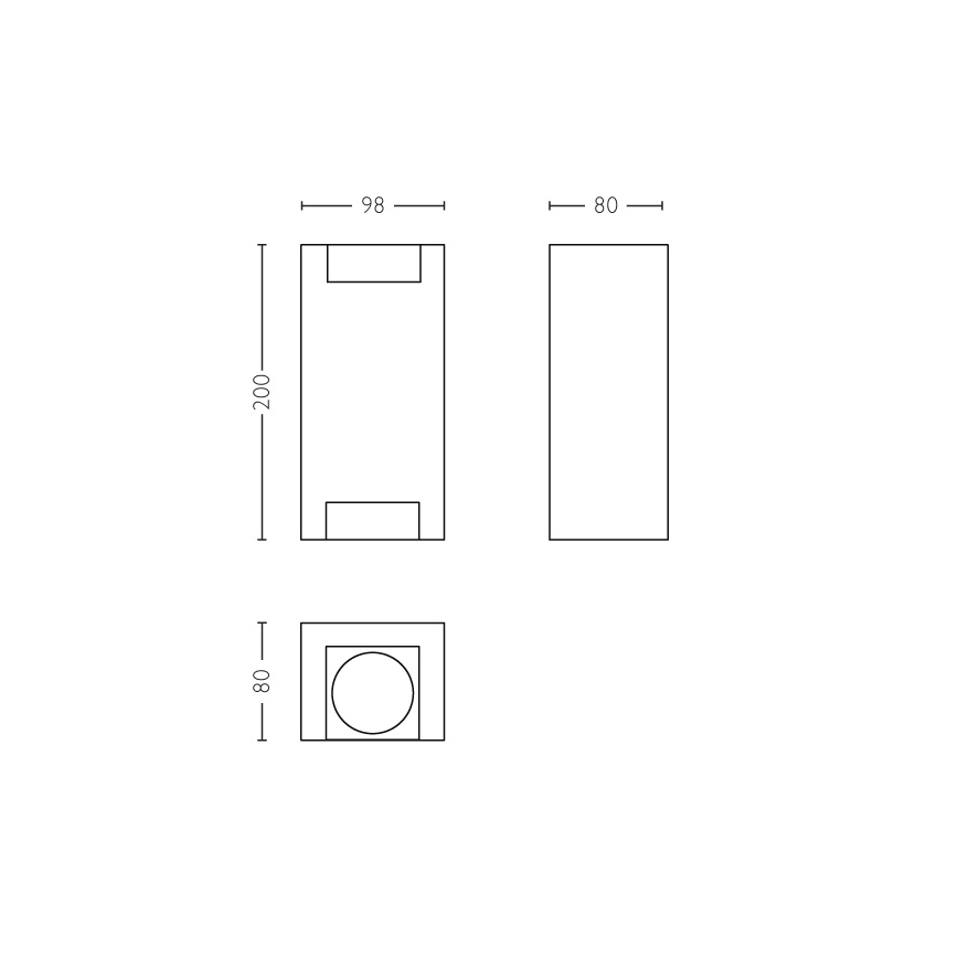 Philips - Außenwandleuchte 2xGU10/5W/230V IP44