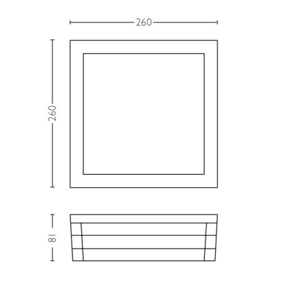 Philips - Auβen-Deckenleuchte 2xE27/14W