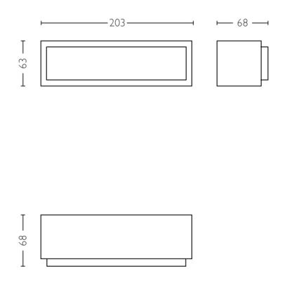 Philips - LED Außenwandleuchte LED/4,5W IP44