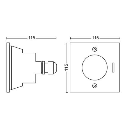 Philips - LED Außenleuchte LED/3W