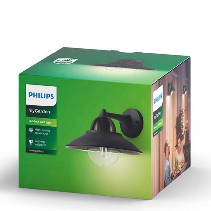 Philips 17381/30/PN - Außenwandbeleuchtung COMORANT 1xE27/42W/230V IP44