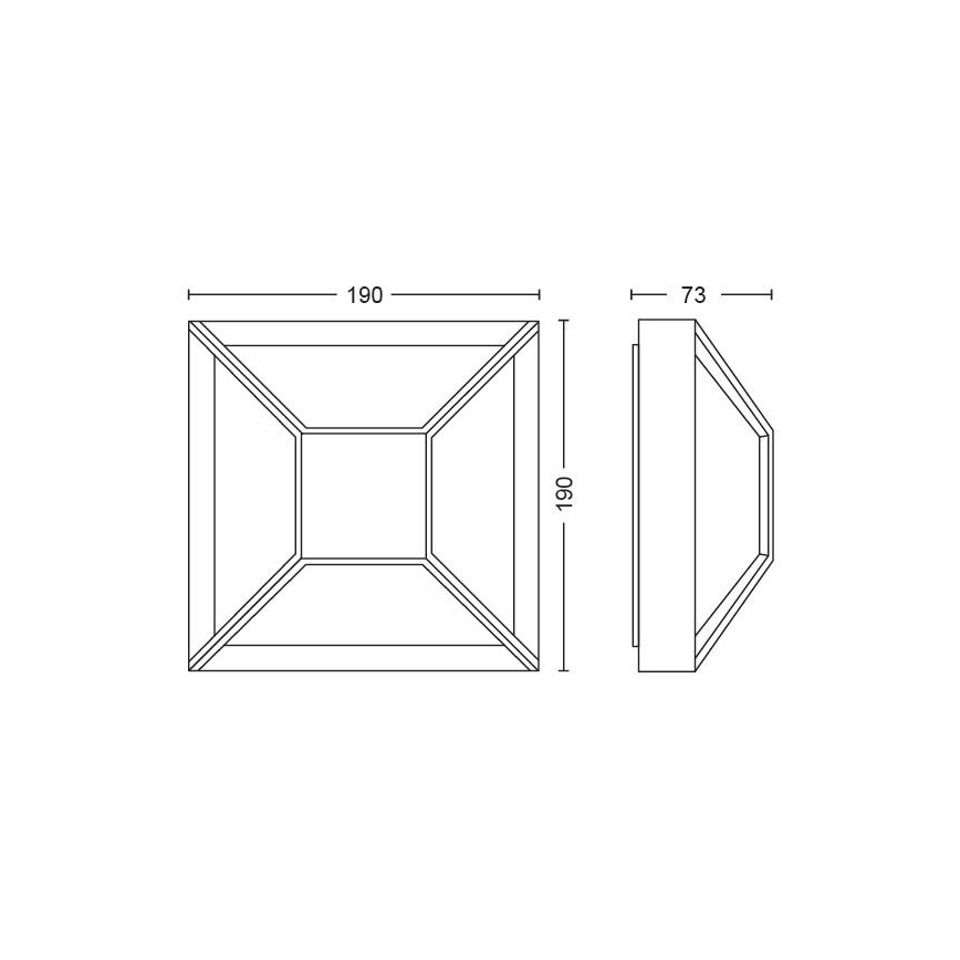 Philips - LED Außenwandleuchte LED/12W