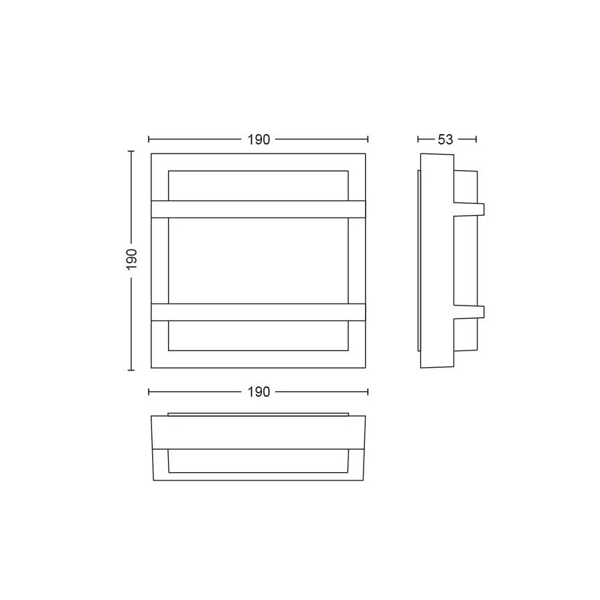 Philips - LED Außenwandleuchte LED/12W