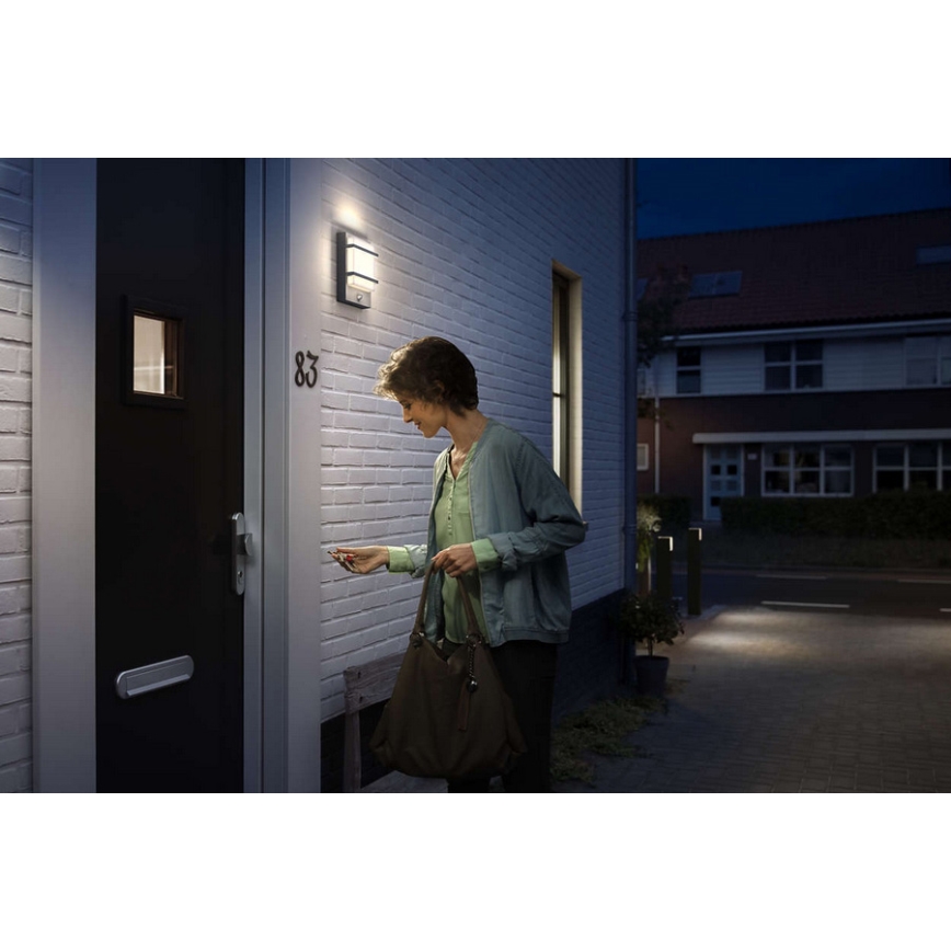 Philips 17395/93/P0 - LED Auβenwandleuchte MYGARDEN PETRONIA LED/12W