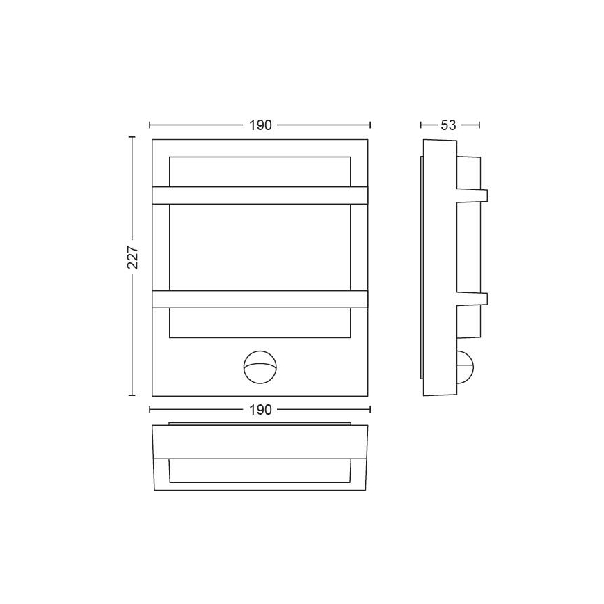 Philips - LED Auβenwandleuchte LED/12W