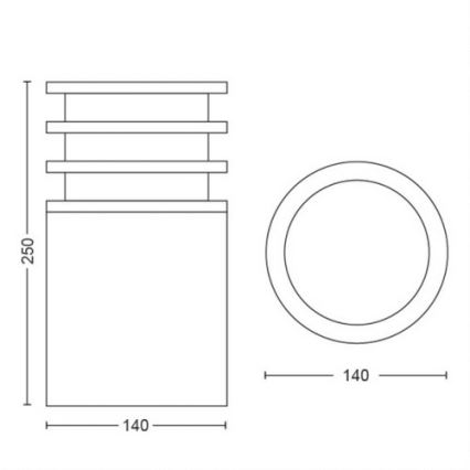 Philips - LED dimmbare Außenlampe Hue LUCCA 1xE27/9,5W/230V