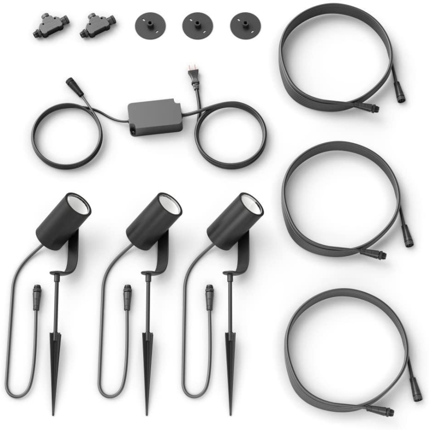 Philips - SET 3x LED Einbauleuchte Hue LILY 3xLED/8W/230V IP65