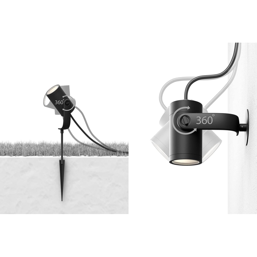 Philips - SET 3x LED Einbauleuchte Hue LILY 3xLED/8W/230V IP65