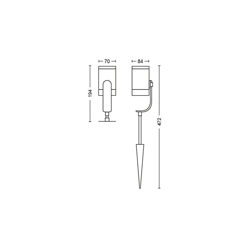 Philips - SET 3x LED Einbauleuchte Hue LILY 3xLED/8W/230V IP65