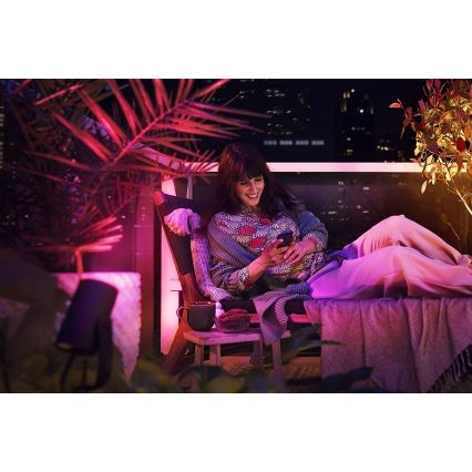 Philips 17414/30/P7 - SET 3x LED RGB dimmbare Auβen Spotlight HUE LILY 3xLED-RGB/8W/230V IP65