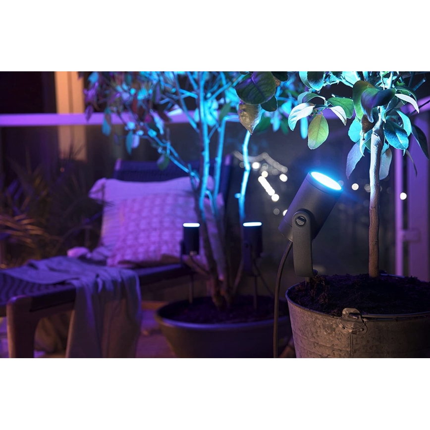 Philips - Erweiterungsset LED RGB Außenstrahler Hue LILY LED/8W/230V IP65