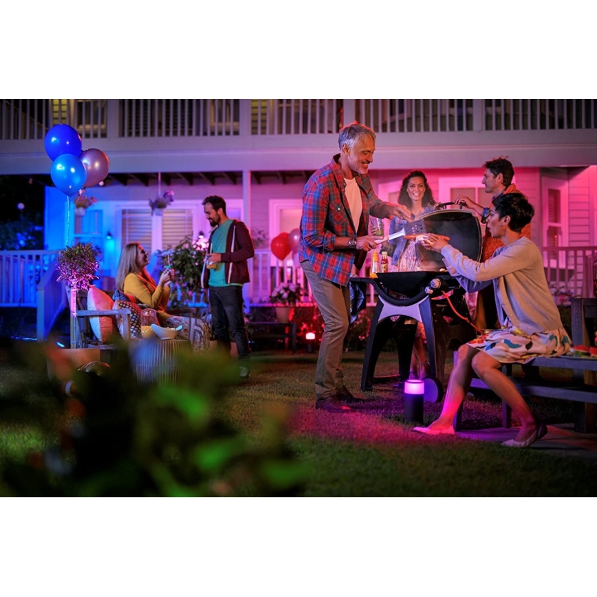 Philips 17415/30/P7 - LED RGB Auβen Spotlight HUE LILY LED-RGB/8W/230V IP65 - Ergänzungsset