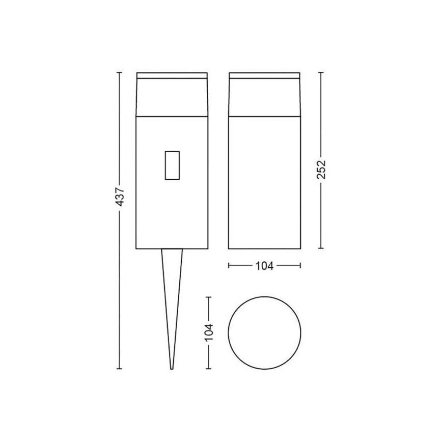 Philips - LED RGB Auβenlampe Hue CALLA LED-RGB/8W/230V IP65