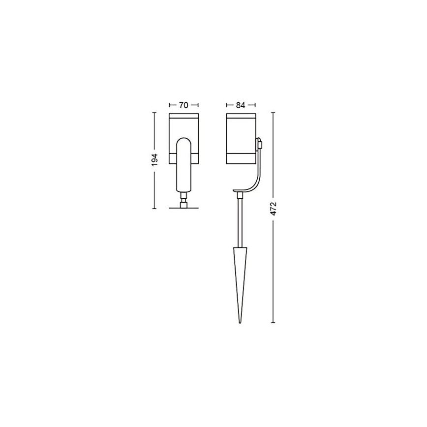 Philips - LED RGB Außenstrahler Hue LILY LED/8W/230V IP65