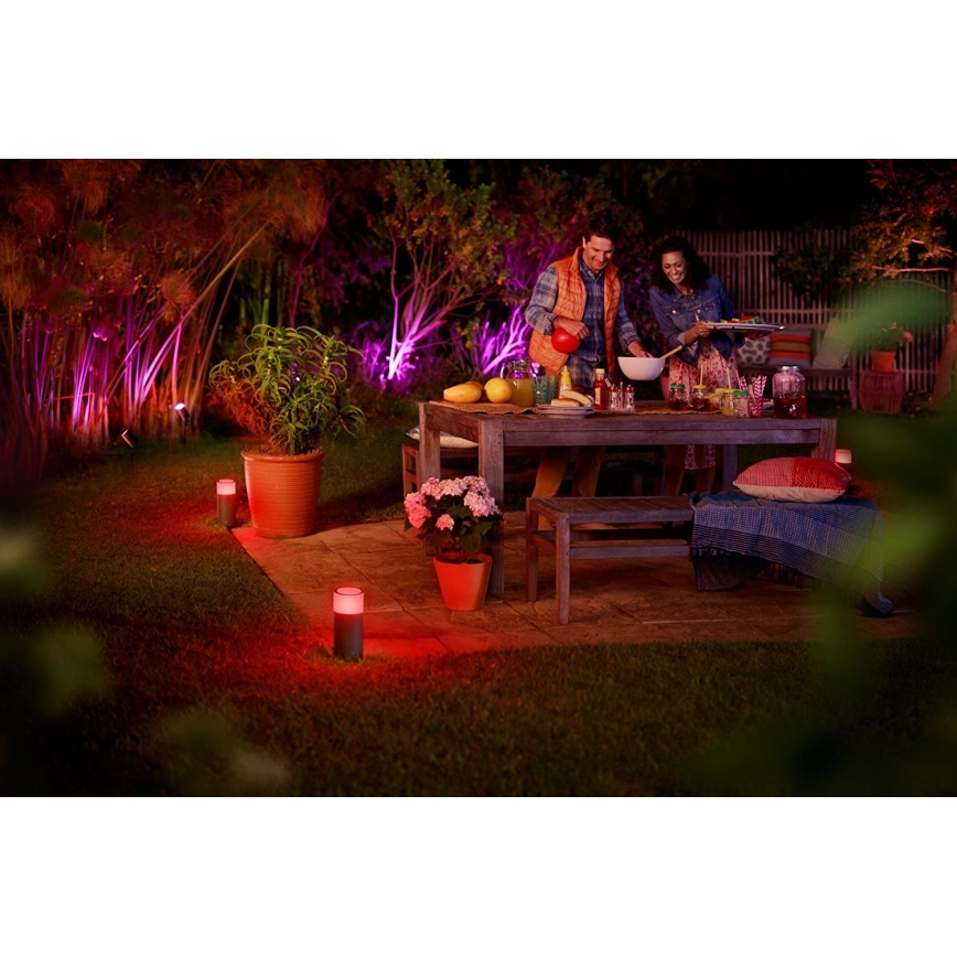 Philips 17428/30/P7 - LED RGB dimmbare Auβen Spotlight HUE LILY LED-RGB/8W/230V IP65